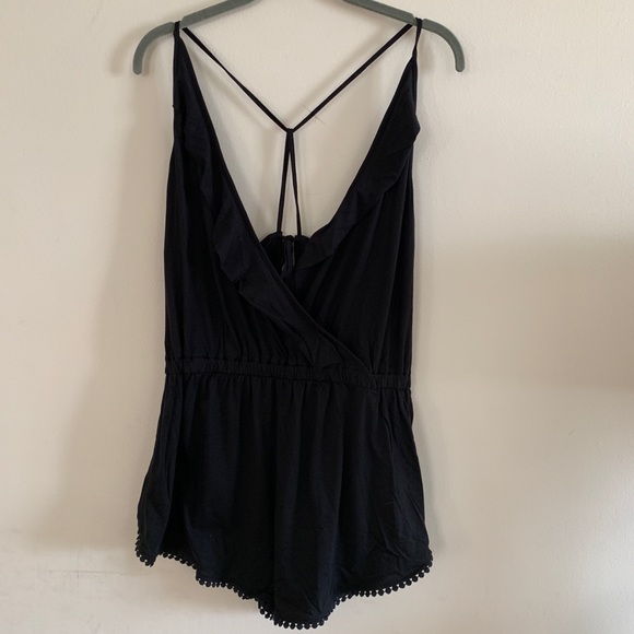 Topshop jersey wrap coverup romper - Picture 3 of 8
